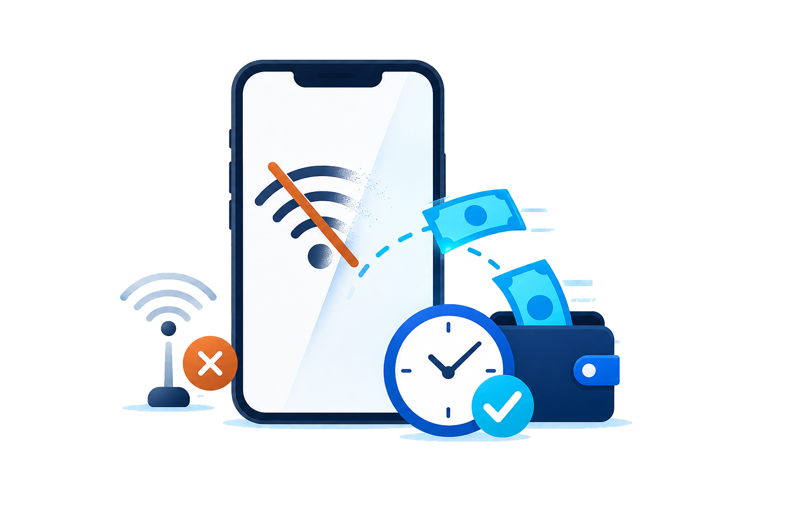 Автовыплаты работают без стабильного интернета